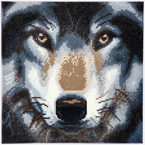 Crystal Art Wolf 30x30cm CAK-A91M