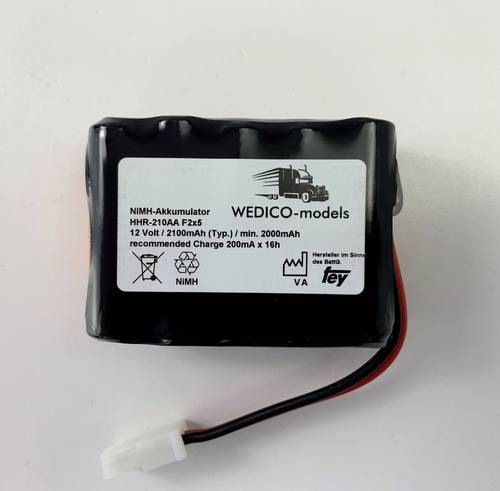 WEDICO-models Modellbau-Akkupack (NiMh) 12V 2100 mAh AMP