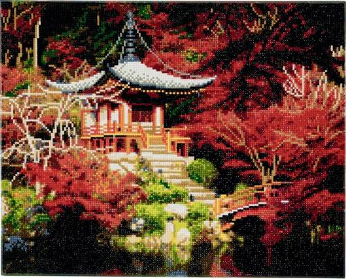 Crystal Art Leinwand Japanischer Tempel 40x50cm CAK-A50