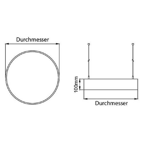 Brumberg 13605173 13605173 LED-Pendelleuchte LED 25W Weiß