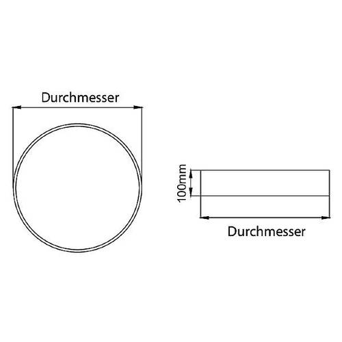 Brumberg 13695164 13695164 LED-Deckenleuchte LED 25W Silber