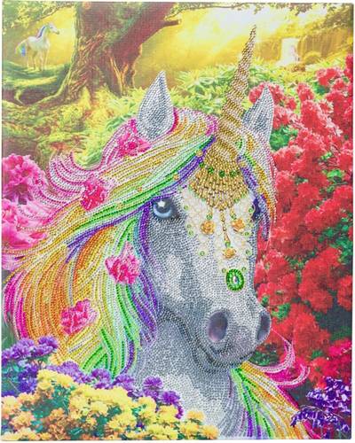 Crystal Art Leinwand Einhornwald 40x50cm CAK-A71