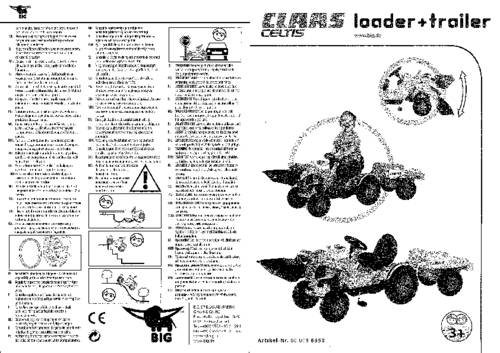 Claas Celtis + Anhänger Kindertraktor