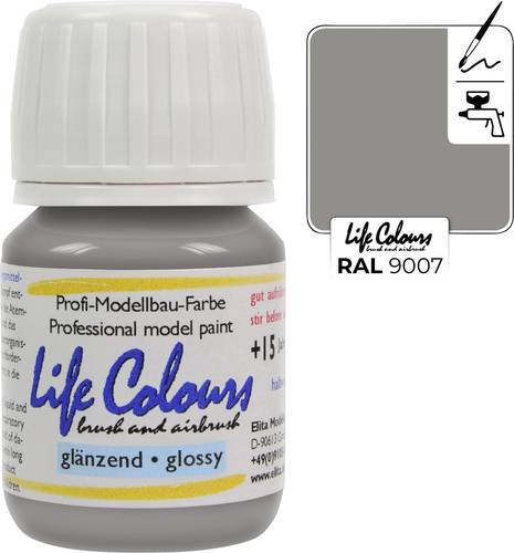 Elita LC009007-GL-015 Modellbau-Farbe Grau-Aluminium 15ml