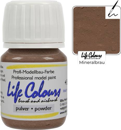 Elita LC030250 Modellbahn-Pulverfarbe mineralbraun 30ml