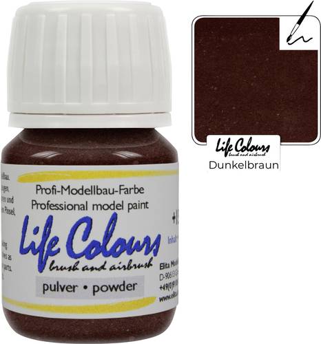 Elita LC030251 Modellbahn-Pulverfarbe Dunkelbraun 30ml