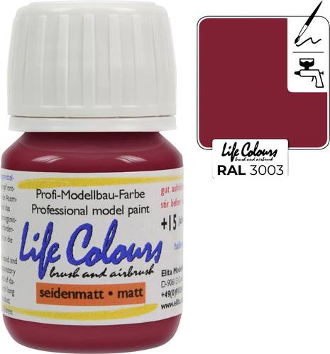 Elita LC003003-SM-015 Modellbau-Farbe Rubin-Rot 15ml