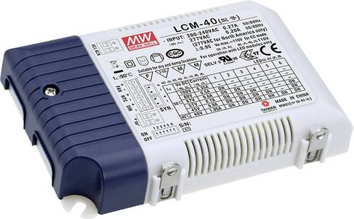 Mean Well LCM-40 LED-Treiber Konstantstrom 42W 0.35 - 1.05A 2 - 80 V/DC PFC-Schaltkreis