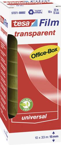 TESA OFFICE-BOX 57371-00002-06 tesafilm Transparent (L x B) 33m x 15mm 10St.