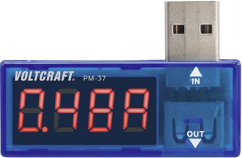 VOLTCRAFT PM-37 USB Strommessgerät digital CAT I Anzeige (Counts): 999