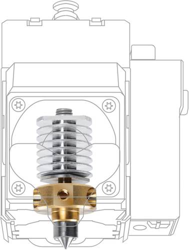 XYZprinting Quick Release HSS Edelstahl Extruder 0.4mm Passend für (3D Drucker): da Vinci Junior