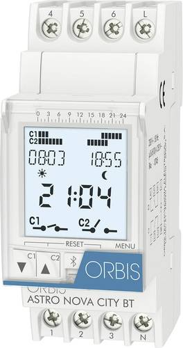 ORBIS Zeitschalttechnik ASTRO NOVA CITY 230V Hutschienen-Zeitschaltuhr digital 230 V/AC