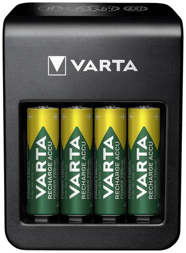 Varta LCD Plug Charger+ 4x 56706 Rundzellen-Ladegerät NiMH Micro (AAA)