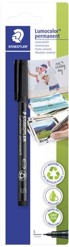 Staedtler Lumocolor 313-9 BK-1 Permanentmarker Schwarz wasserfest: Ja