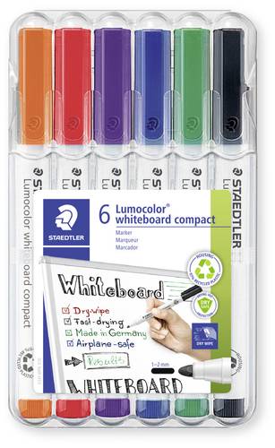 Staedtler Lumocolor 341 WP6 Whiteboardmarker Sortiert (Farbauswahl nicht möglich) 1St.