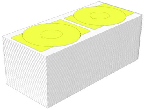 Weidmüller 2621180000 SM-FO DIA 60-22MM GE Gerätemarkierung Beschriftungsfläche: 60 x 60mm Gelb A