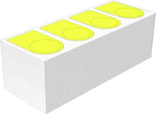 Weidmüller 2621200000 SM-FO 36/18-30MM GE Gerätemarkierung Beschriftungsfläche: 36 x 21.75mm Gelb