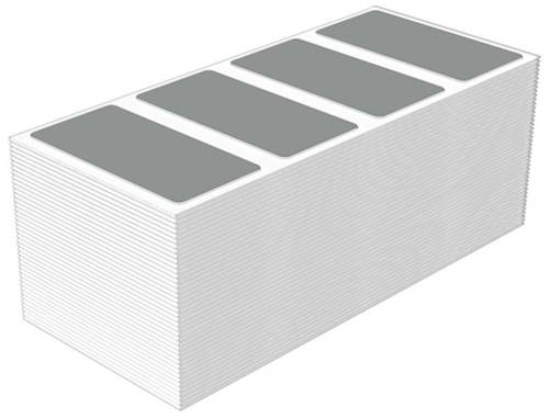 Weidmüller 2621300000 CC-FO 30/60MM SI Gerätemarkierung Beschriftungsfläche: 30 x 60mm Silber Anz