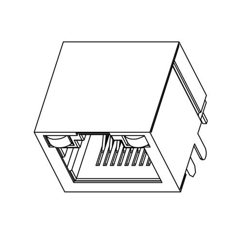 Weidmüller RJ45C5 R1U 1.7N4G/Y RL 2626090000 Buchse Polzahl Sensoren 8 Schwarz 240St.