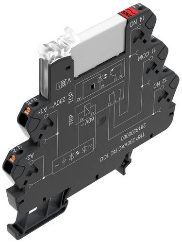 Weidmüller TRP 120VAC RC 1CO AGSNO Koppelrelais 120 V/AC 6A 1 Wechsler 10St.