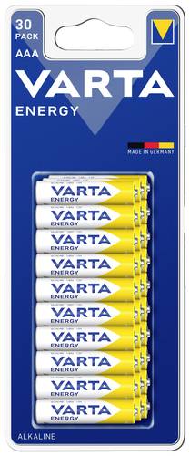 Varta ENERGY AAA Bli 30 Micro (AAA)-Batterie Alkali-Mangan 1.5V 30St.