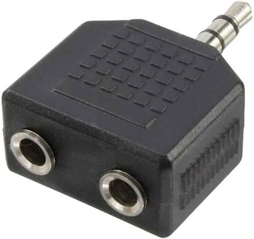 LogiLink CA1002 Klinke Audio Adapter Schwarz