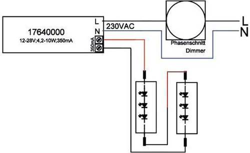 Brumberg 17640010 LED-Konverter 10W 350mA 28V dimmbar