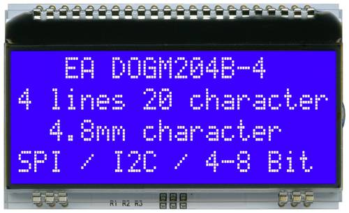 DISPLAY VISIONS 7-Segment-Anzeige Blau 4.80mm 3.3 V