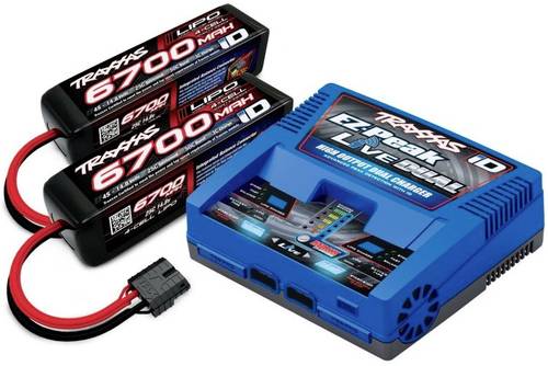 Traxxas EZ-Peak Live Dual +2x LiPo-Akku Modellbau-Ladegerät 26A LiPo