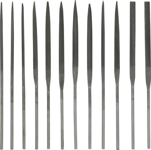 TOOLCRAFT TO-6897174 12TLG. NADELFEILENSATZ Hieb-Länge 65mm Länge 140mm 1St.