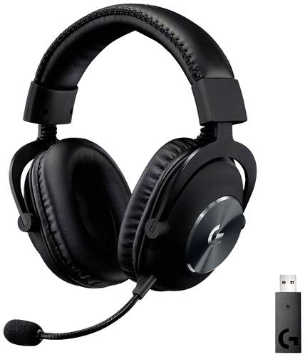 Logitech Gaming PRO X Gaming On Ear Headset Funk 7.1 Surround Schwarz Lautstärkeregelung