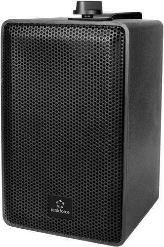 Renkforce RL100W BK Regallautsprecher Schwarz 100W 90Hz - 20000Hz 1 Paar