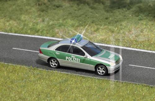 Busch 5630 H0 Einsatzfahrzeug Modell Mercedes Benz C-Klasse Polizei