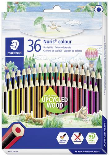 Staedtler Buntstift Noris colour sechskant 185 CD36 farbig sortiert 36St.